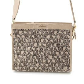 マックスマーラ MAX MARA ジャガード 2way ショルダーバッグ クラッチバッグ ベージュ【中古】【正規品保証】