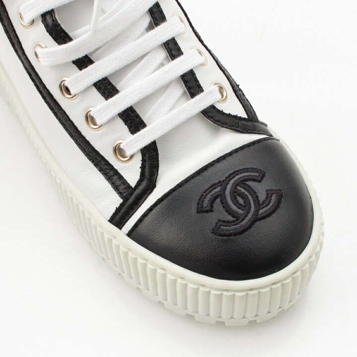 楽天市場】シャネル CHANEL レザー×ファブリック ココマーク  