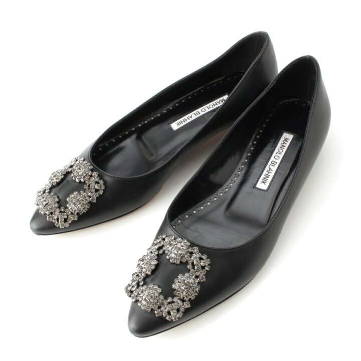楽天市場】マノロブラニク MANOLO BLAHNIK ハンギシ レザー ビジュー 