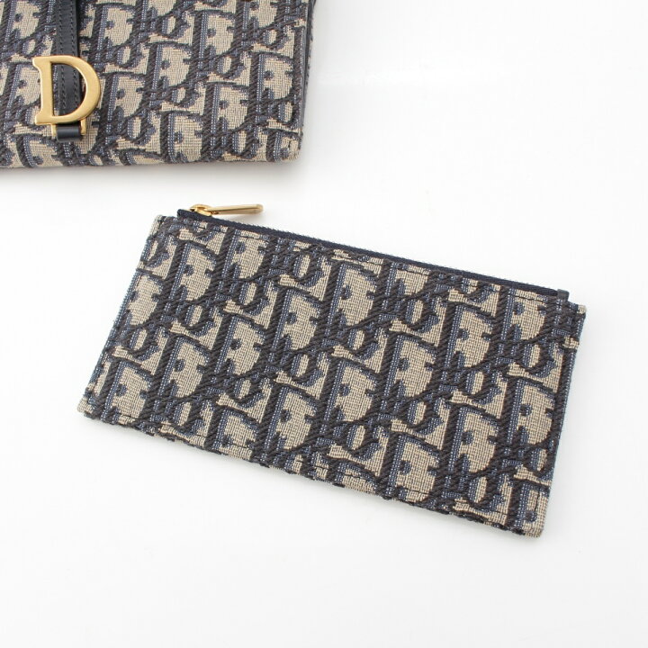 楽天市場】ディオール Dior キャンバス オブリーク サドル ウォレット 
