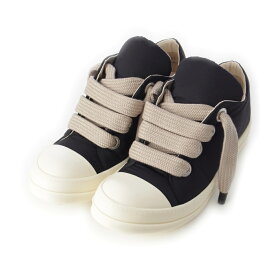 リックオウエンス Rick Owens drkshdw ダークシャドウ JUMBO LACE PUFFER LOW ナイロン ローカット スニーカー シューズ ブラック 42【中古】【正規品保証】