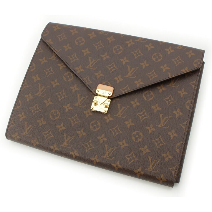 楽天市場】ルイヴィトン LOUIS VUITTON レザー モノグラム フォルダー 