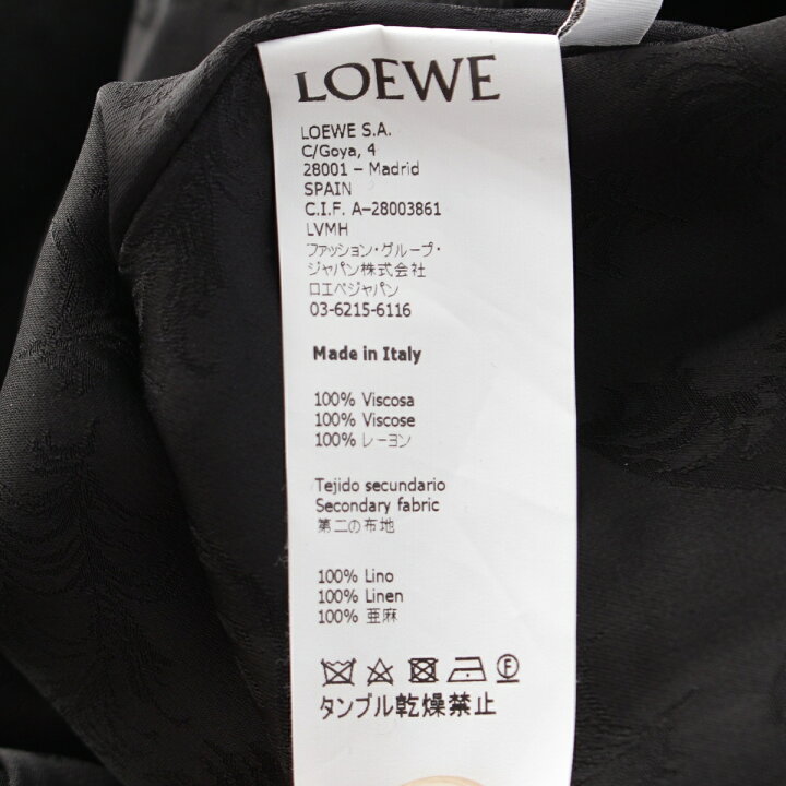 楽天市場】ロエベ LOEWE ビスコース レーヨン リネン 切り替え リボン  