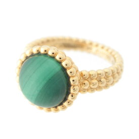 ヴァンクリーフ＆アーペル Van Cleef & Arpels Au750 ペルレ クルール マカライト リング 指輪 ジュエリー VCARP4DP46 ゴールド グリーン 46 8.3g【中古】【正規品保証】