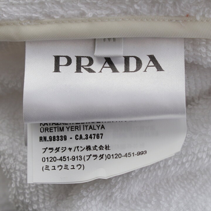 楽天市場】プラダ PRADA 22SS コットンテリー トライアングルロゴ 