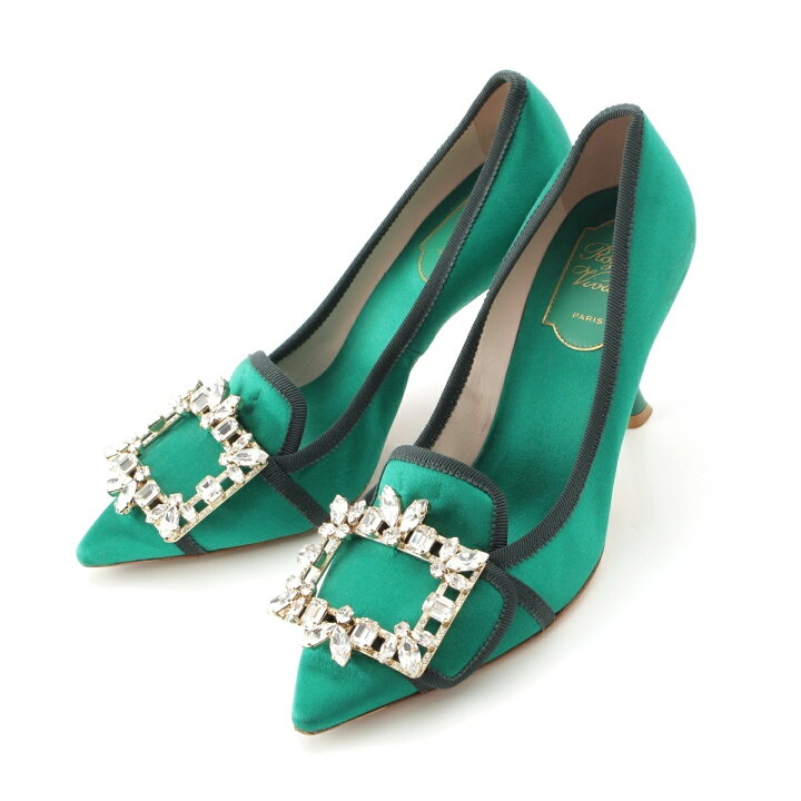 楽天市場】ロジェヴィヴィエ Roger Vivier サテン ブロッシュバックル 