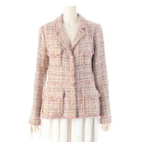 楽天市場】シャネル ジャケット（カラーピンク）（レディース 
