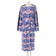 グッチ GUCCI アディダス GGトレフォイル アウター ファー ベルト付き 717692 ブルー M【中古】【正規品…