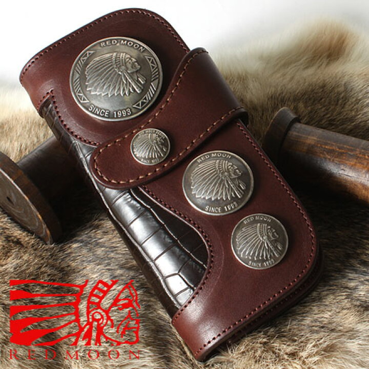 楽天市場】REDMOON レッドムーン 長財布 革 レザー RM-CMS-MSCD[メンズ  