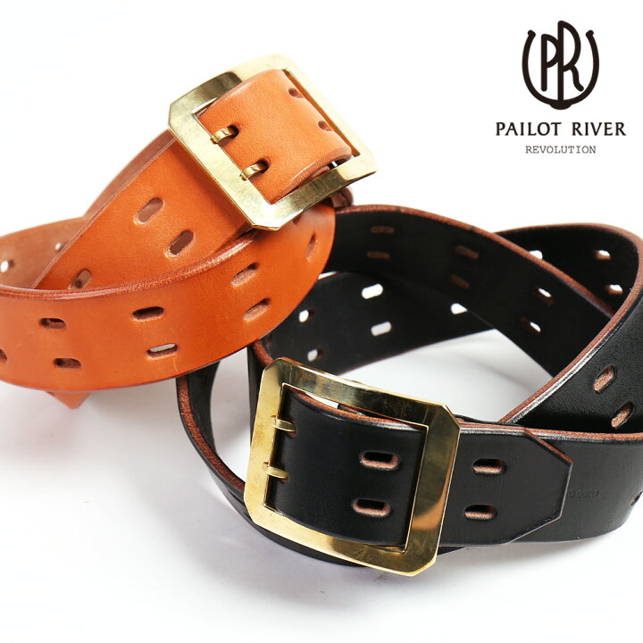 楽天市場】PAILOTRIVER パイロットリバー ベルト 真鍮製・ダブルピン  