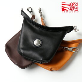 REDMOON レッドムーン ロングシップミニバッグ LONGSHIP mini bag Zコンチョ LS-MBZ Black(Glove Leather) [メンズ 男物 本革 グローブレザー 日本製 職人 匠 革カバン コンパクト ユニセックス メンズバッグ Zコンチョ おしゃれ かっこいい 大人 彼氏 男性 シンプル]