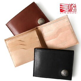REDMOON レッドムーン バタフライ型スマートウォレット Zコイン Butterfly Smart Wallet RM-BFW-Z[インディアンコンチョ ショートウォレット カードケース メンズ 本革 サドルレザー 日本製 職人 革財布 おしゃれ プレゼント コインなし 薄い スリム 二つ折り]