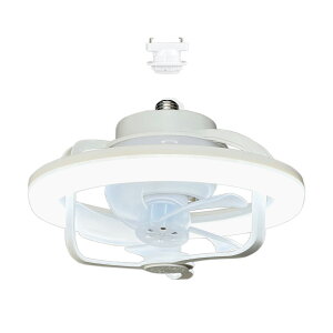 小型シーリングファンライト 直径28cm 丸型 リモコン付き E26口金 広範囲に送風 調光 調色 風量3段階 REUDO リュウド 子供部屋 物置き トイレ 洗面所 キッチン BY-CFLE26-28W 送料無料 (沖縄・離島を