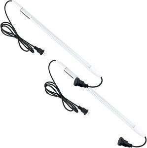 IP67 �h�o�h�����\ ���ǌ`LED���C�g �h���v���O�̗p �ő�10�{�܂ŘA���Ή� ����60cm AC100V 50/60Hz 9W 1200���[���� �����F REUDO HW-WP06-0950 2�{�Z�b�g