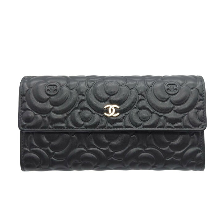 楽天市場】シャネル CHANEL カメリア 長財布 財布 ココマーク 二つ折り 