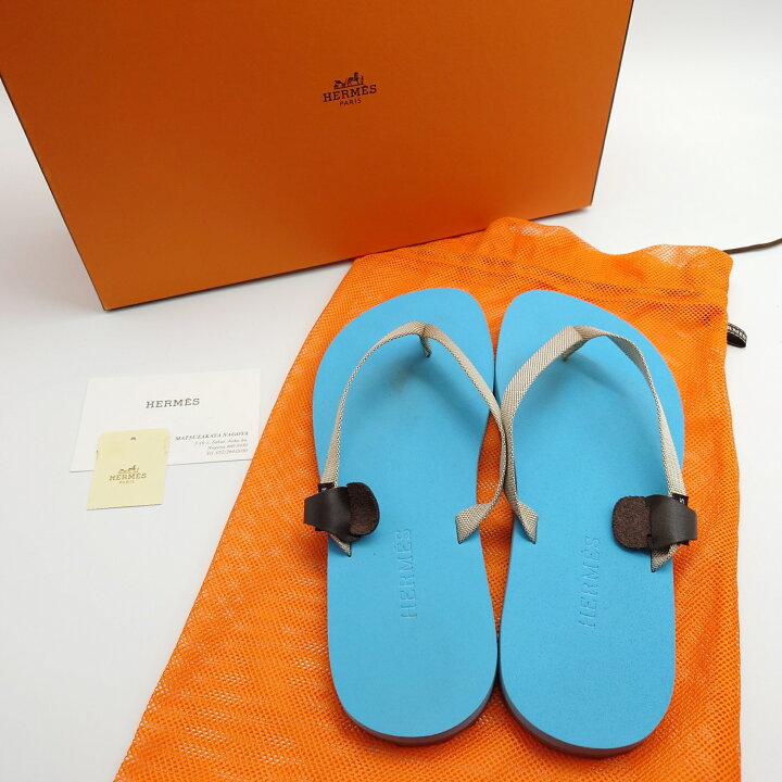 楽天市場】【未使用】 エルメス HERMES ビーチサンダル 小物 