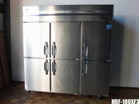 【中古】厨房 ホシザキ 業務用 縦型 6面 冷凍冷蔵庫 2凍4蔵 HRF-180XF3 三相 200V 冷蔵1067L 冷凍504L フロントパネルカバー新品