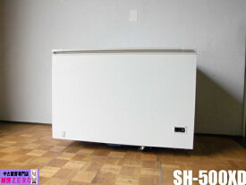 【中古】厨房 サンデン 業務用 冷凍ストッカー SH-500XD 100V 455L 冷凍庫 チェストストッカー 冷凍食品約265kg 庫内灯 鍵 取説 2021年製