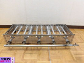 【中古】厨房 業務用 柴田金物 卓上 グリドル 鉄板焼き台 都市ガス 5連用 W960×D350(475)×H180mm 鉄板欠品 焼き台のみ 店舗 飲食店