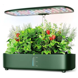 水耕栽培キット、LED植物成長ライトと智能表示器を搭載し、簡単に操作できます。自動水循環システムとタイミング機能により、3つの栽培モードが提供され、12種類の植物を栽培できます。栽培キットの高さと照明亮度は、植物の生?期に応じて調整できます。これにより、植