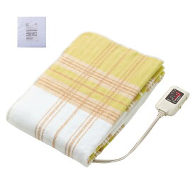 Sugibo(スギボー) 切り忘れ防止タイマー付き 日本製 洗える 電気毛布（大きめサイズ）毛布カバー付き 180×85cm 敷用ロングタイプ SB22SL26(Y) イエロー