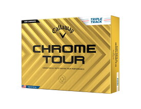 キャロウェイ(Callaway) ゴルフボール CHROME TOUR 24 TRIPLE TRACK 1ダース(12個入り) 4ピース トリプル・トラック ホワイト