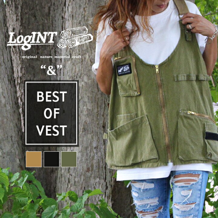 楽天市場】アウトドアベスト 『“＆”BEST OF VEST』LogINT ログイン 
