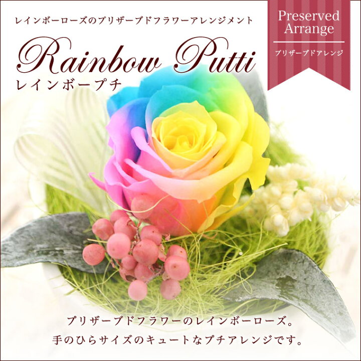 楽天市場】送料無料 プリザーブドフラワー レインボー/誕生日☆レインボーローズ のプチアレンジ☆プリザード(お祝い 結婚祝 お見舞い ギフト 引越祝い フラワー ブリザード)ケース入り【あす楽】【即日出荷】【プリザードフラワー ブリザードフラワー】【敬老の日】 : Reve 楽天市場】送料無料 プリザーブドフラワー レインボー/誕生日☆レインボーローズ のプチアレンジ☆プリザード(お祝い 結婚祝 お見舞い ギフト 引越祝い フラワー ブリザード)ケース入り【あす楽】【即日出荷】【プリザードフラワー ブリザードフラワー】【敬老の日】 : Reve
