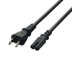 ELECOM �m�[�gPC�d���P�[�u��/2pin-2pin/�X�g���[�g/2m T-PCM220S