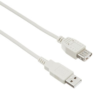 �o�b�t�@���[ BUFFALO USB2.0�����P�[�u�� (A to A) �A�C�{���[ 3m BSUAA230IV