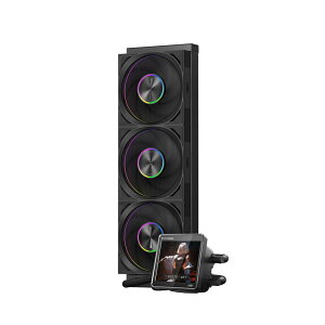 PCCOOLER CPS DT360 ARGB �f�B�X�v���C �t�̃N�[���[ 3.4�C���` IPS�f�B�X�v���C 360mm ARGB ����A�����\ F7 X120 ���W�����[�t�@�� AM4/AM5�ALGA115X/1200/1700/1851�ɑΉ� �u���b�N