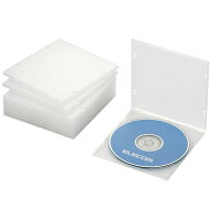 エレコム CD/D V DスリムPPケース/1枚収納/10パック/クリア