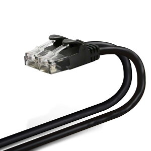 �G���R�� LAN�P�[�u�� CAT6 3m �ܐ܂�h�~�R�l�N�^ ���炩 �u���b�N LD-GPY/BK3