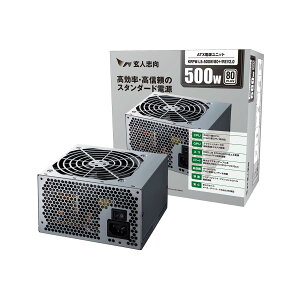 ���l�u�� �d�����j�b�g 500W ATX �d�� 80 PLUS �X�^���_�[�h PC�d�� 12cm�É��t�@�� KRPW-L5-500W/80+/REV2.0