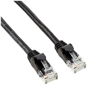 �G���R�� LAN�P�[�u�� CAT6A 5m �ܐ܂�h�~�R�l�N�^ ���炩 �u���b�N LD-GPAYC/BK5