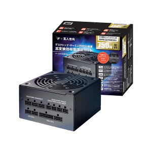 ���l�u�� �d�����j�b�g 750W ATX �d�� 80 PLUS �S�[���h PC�d�� �t���v���O�C�� �Z�~�t�@�����X KRPW-GA750W/90+