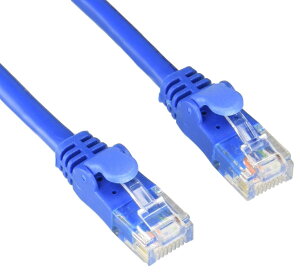 �G���R�� LAN�P�[�u�� CAT6A 1m �ܐ܂�h�~�R�l�N�^ ���炩 �u���[ LD-GPAYC/BU1