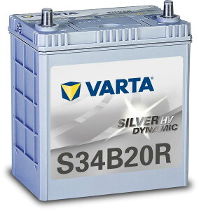 VARTA(�o���^) Silver Dynamic HV S34B20R ���Y�ԗp�o�b�e���[ �n�C�u���b�g�� �������� �g���^�ԓK�� S34B20R