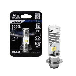 PIAA(�s�A) �o�C�N�p�w�b�h���C�g�o���u LED 6000K �f���A���r�[�� 12V 5/6W H6M(PH7�����i) 1�� MLE8
