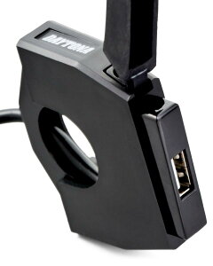 �f�C�g�i(Daytona) �o�C�N�p USB�d�� USB-A 12W I Phone/Android�Ή� �u���[�L�X�C�b�`�ڑ� ���C���L�[�A�� ��t��13.5mm �X�����_�[USB 1�|�[�g 98437