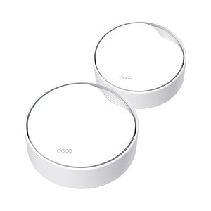 TP-Link Wi-Fi 6 ���[�^�[ wifi���p �r�W�l�X ����LAN���[�^�[ ���p�A�N�Z�X�|�C���g �X�}�[�g�z�[�� �y2.5Gbps WAN/LAN PoE�|�[�g���ځz AX3000 Deco X50-PoE 2���j�b�g