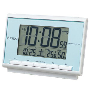 �Z�C�R�[�N���b�N(Seiko Clock) �Z�C�R�[ �N���b�N �ڊo�܂��� �v �d�g �f�W�^�� �J�����_�[ ���x ���x �\�� ���� �p�[�� SQ698L S EIK O