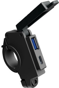 �f�C�g�i(Daytona) �o�C�N USB�d�� �h�� USB-A+USB-C QC3.0/PD3.0�Ή� �}���[�d 60W I Phone/Android�Ή� ��t��13mm �����[�t�� �X�����_�[USB 2�|�[�g 46392