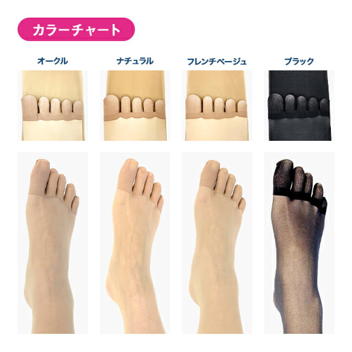 楽天市場】【300円OFFクーポン☆SALE期間限定】5本指着圧ストッキング 