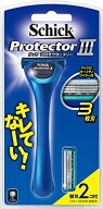 Schick(シック) シック Schick プロテクター スリー 3枚刃 ホルダー (替刃2コ付) カミソリ 剃刀 ヒゲソリ…