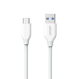 Anker USB Type C ケーブル PowerLine USB-C & USB-A 3.0 ケーブル iPhone 17 / 16 / 15 /Xperia/Galaxy/LG/iPad Pro/MacBook その他 Android 等 USB-C機器対応 テレワーク リモート 在宅勤務 0.9m ホワイト