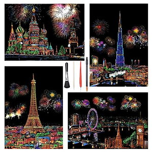 LIANHATA XNb`A[g 4 XNb`ɍ׃yt 21*29cm A4TCY XNb`y[p[ C{[G i ԉ ϗ Ԕ A[g DIY 邾ŔA[g  (VA