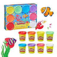 ハズブロ(HASBRO) 約56g 8色入りレインボーカラーのプレイ・ドー、新学期用品、2才以上のプリスクールの…