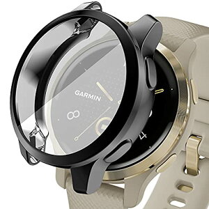 Miimall �Ή�Garmin(�K�[�~��)Venu 2/vivoactive 4 45mm��p�P�[�X �K�[�~�� Venu 2 �J�o�[ �\�t�g TPU�ގ� �҂�����Ή� �C�菝�h�~ �y�� �h�Ռ� Garmin Venu 2 �ی�P�[�X �o���p�[�i�u���b�N�j