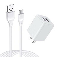 ANNIBER「アンドロイド携帯充電器 1個+USB Type Cケーブル1本*2M」USB急速充電器 タイプC充電ケーブル AC…